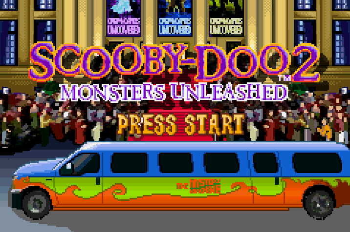 Scooby Doo 2 Monsters Unleashed Title Screen